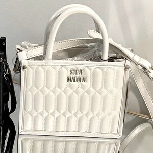 BRAND NEW Steve Madden Convertible Crossbody Bag - Chalk